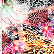 SP - NP2664 Pink Gold Black Green Nylon Spandex Digitally Wet Print - Spandexbyyard