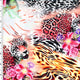 SP - NP2664 Pink Gold Black Green Nylon Spandex Digitally Wet Print - Spandexbyyard
