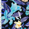 SP - NP2668 Danube Floral Mix Black Blue Navy Cream | Nylon Spandex Digitally Wet Print - Spandexbyyard
