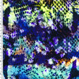 SP - NP2670 Colorful Snake Skin - Blue Black Orange Yellow | Nylon Spandex Digitally Wet Print - Spandexbyyard