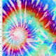 SP - NP2672 60's Tie - Dye Blues - Blue Red Purple Green active wear Nylon Spandex tricot - Spandexbyyard