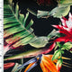 SP - NP2687 Tropical Roses - Black Green Orange Purple | Nylon Spandex Digitally Wet print - Spandexbyyard