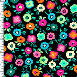 SP - NP2688 Gift of Happiness - Black Green Orange Blue - Spandexbyyard