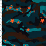 SP - NP2710 Star Camo Nylon Spandex Digitally Wet Print - Spandexbyyard