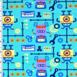 SP - NP2729 Robo Kids Nylon Spandex Digitally Wet Print - Spandexbyyard