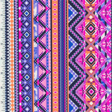 SP - NP2783 Aztec Carnival Nylon Spandex Digitally Wet Print - Spandexbyyard