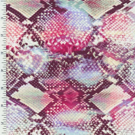 SP - NP2785 Vintage Snake Nylon Spandex Digitally Wet Print - Spandexbyyard