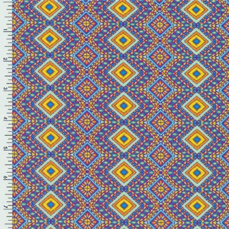 SP - NP2788 Aztec Queen Nylon Spandex Digitally Wet Print - Spandexbyyard