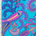 SP - NP2802 Shiraz Turq Nylon Spandex Digitally Wet Print - Spandexbyyard