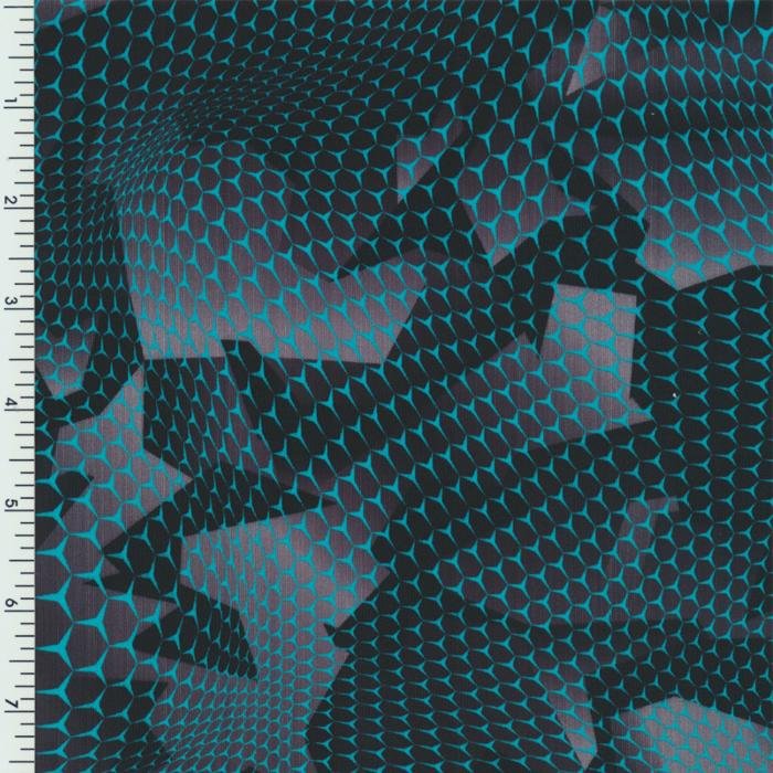 SP - NP2809 3D Net & Camo Nylon Spandex Digitally Wet Print - Spandexbyyard