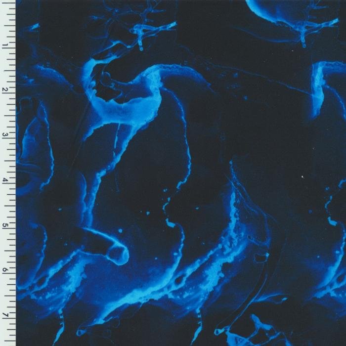 SP - NP2810 Blue Smoke Nylon Spandex Digitally Wet Print - Spandexbyyard