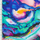 SP-NP90024 Marble Lavender Nylon Spandex Digitally Wet Print - Spandexbyyard