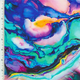 SP-NP90024 Marble Lavender Nylon Spandex Digitally Wet Print - Spandexbyyard