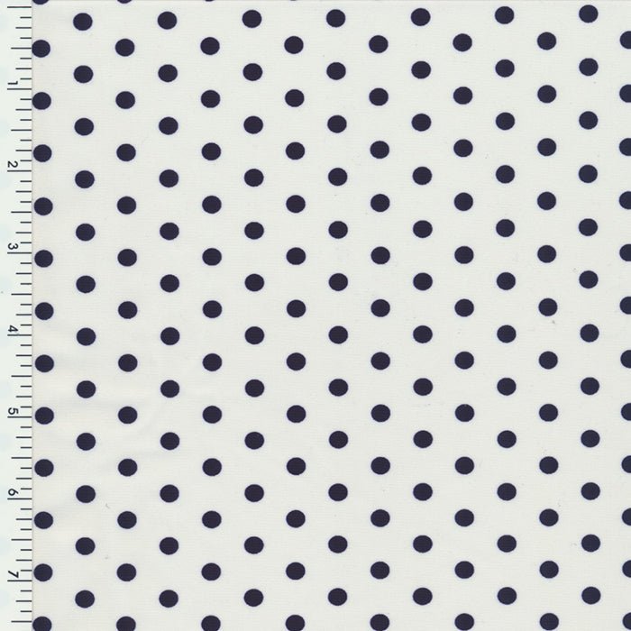 SP - NPSPT702 WHITE/NAVY Printed Spandex - Spandexbyyard