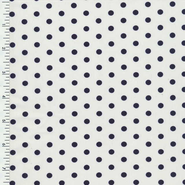 SP - NPSPT702 WHITE/NAVY Printed Spandex - Spandexbyyard