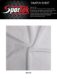 SP - SJ8 Sportek Spun Poly stretch Jersey 220GSM PFP White for sublimation - Spandexbyyard