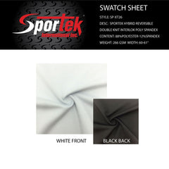 SP-XT26 Sportek Hybrid Reversible double knit interlock poly spandexSpandex, Moisture Management SpandexSpandexByYard/SportekSpandexbyyard