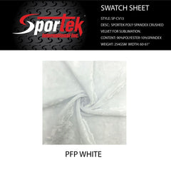 SP-CV13 Sportek Poly-Spandex Crushed  Velvet for Sublimation.Spandex, Stretch VelvetSpandexByYard/SportekSpandexbyyard