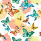 SPT 6601 WATERCOLOR BUTTERFLIES - Spandexbyyard