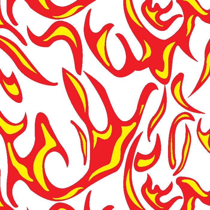Flames Fire Pattern Printed Sublimation Spandex | Spandexbyyard