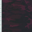 XL0011 Printed Spandex Tricot Promo print MAROON CAMO - Spandexbyyard